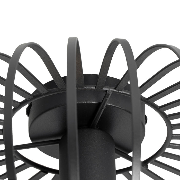 QAZQA Smart plafondlamp zwart 39 cm incl. Wifi G95 - Johanna