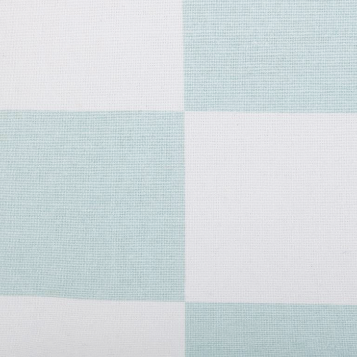 by fonQ Check Sierkussen 50 x 50 cm - Lichtblauw