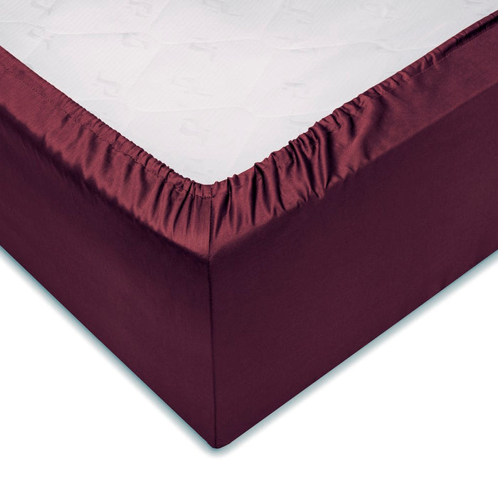 Zo home Satinado Hoeslaken Katoen Satijn 35cm Hoekhoogte mauve lilac