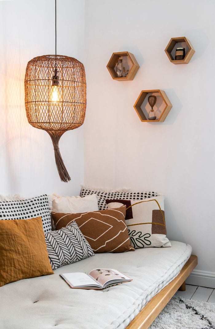 Lucide GARVE Hanglamp - Okergeel