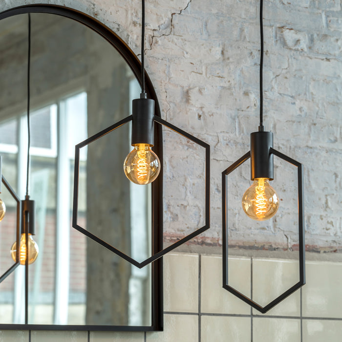 Light & Living Hanglamp 30x37 cm AINA mat zwart