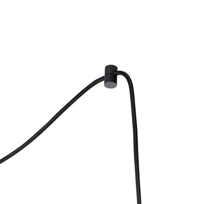 QAZQA Industriële hanglamp zwart 5-lichts - Cava