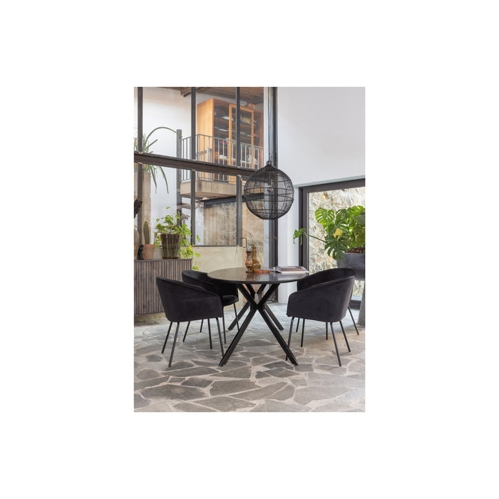 WOOOD Enes Hanglamp - Metaal - Zwart - 33x14x14