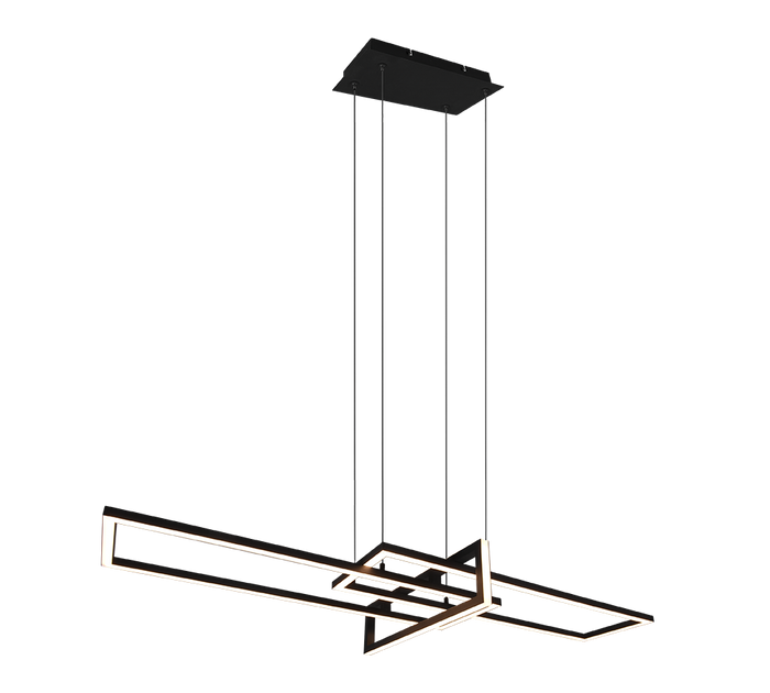 Trio Leuchten Salinas Hanglamp SMD LED 34W Zwart