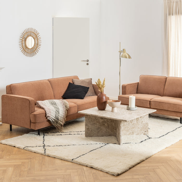 by fonQ Stone Salontafel - Vierkant - Bruin