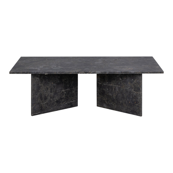 by fonQ Stone Salontafel - Rechthoekig - Zwart
