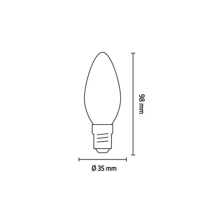 Calex Slimme LED Lamp - 4 stuks - E14 - RGB en Warm Wit - 4.9W