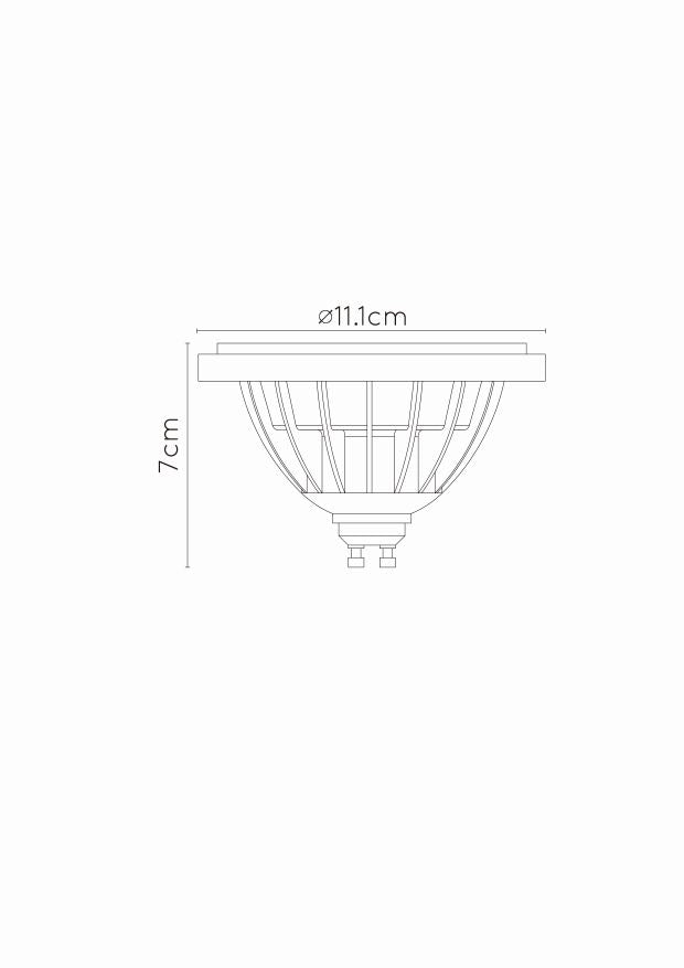 Lucide ES111 Led lamp - Zwart