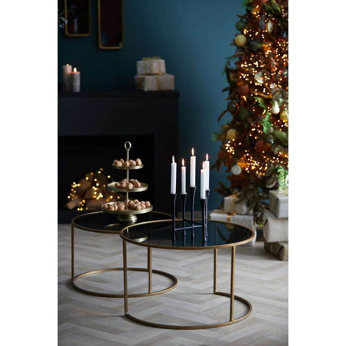 Light & Living Kandelaar Olivier - Zwart - 25,5x21,5x28cm