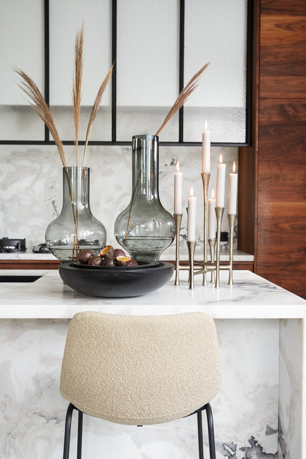 Light & Living Light&living Vaas Ø25,5x47 cm KAELA glas grijs