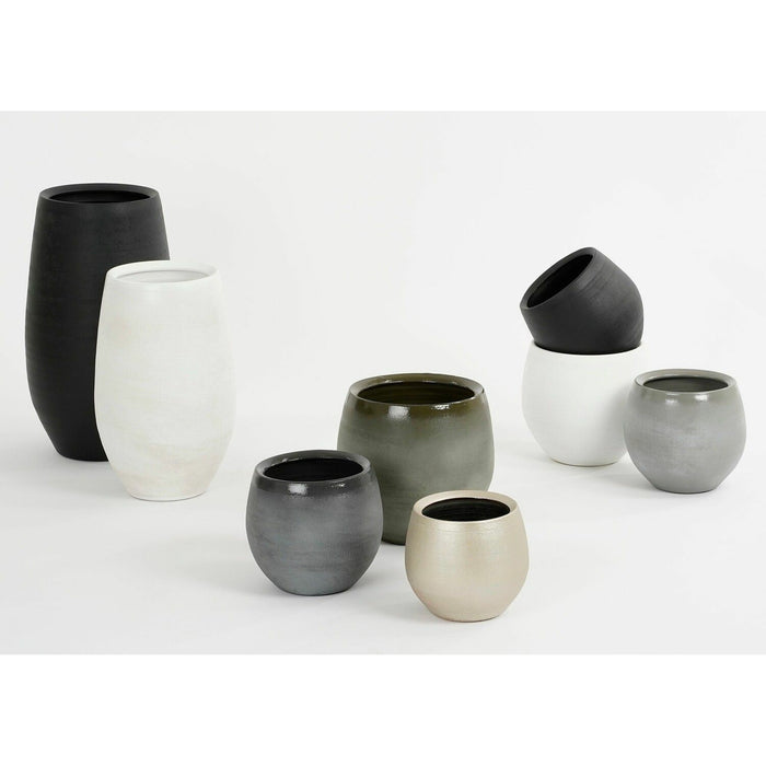 Mica Decorations Douro Vaas - H40 x Ø26 cm - Terracotta - Off White