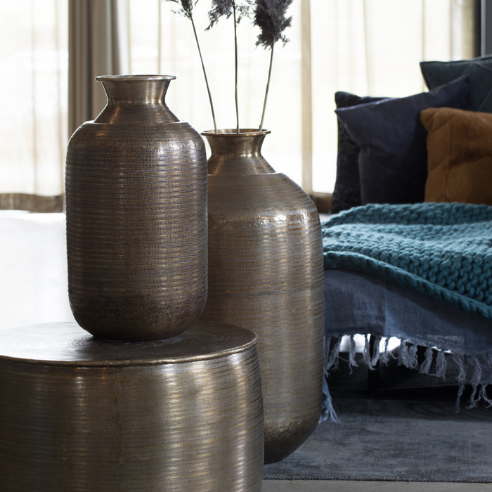 Light & Living - Vaas PERROY - 39x39x78 - Brons