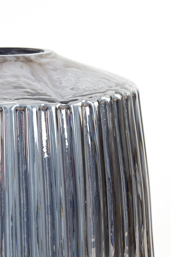 Light & Living Light&living Vaas Ø37x33 cm REMY smoke glas