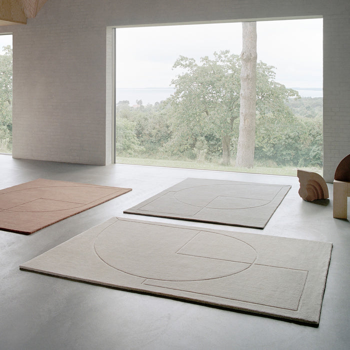 Linie Design Lineal Poem Vloerkleed 170 x 240 cm - Beige