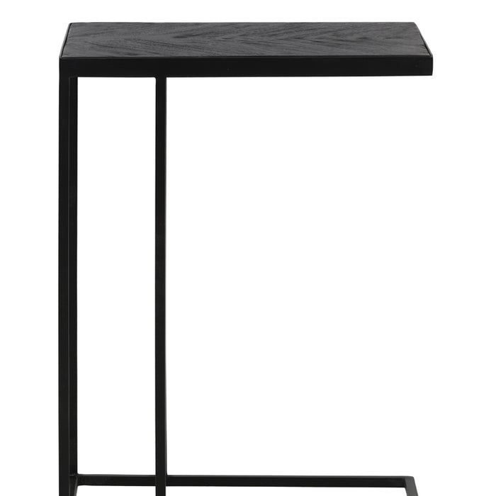 Bijzettafel 45x30x62 cm CHISA hout zwart-zwart