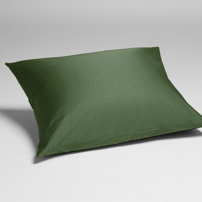Yumeko kussensloop katoen satijn mid olive 60x70