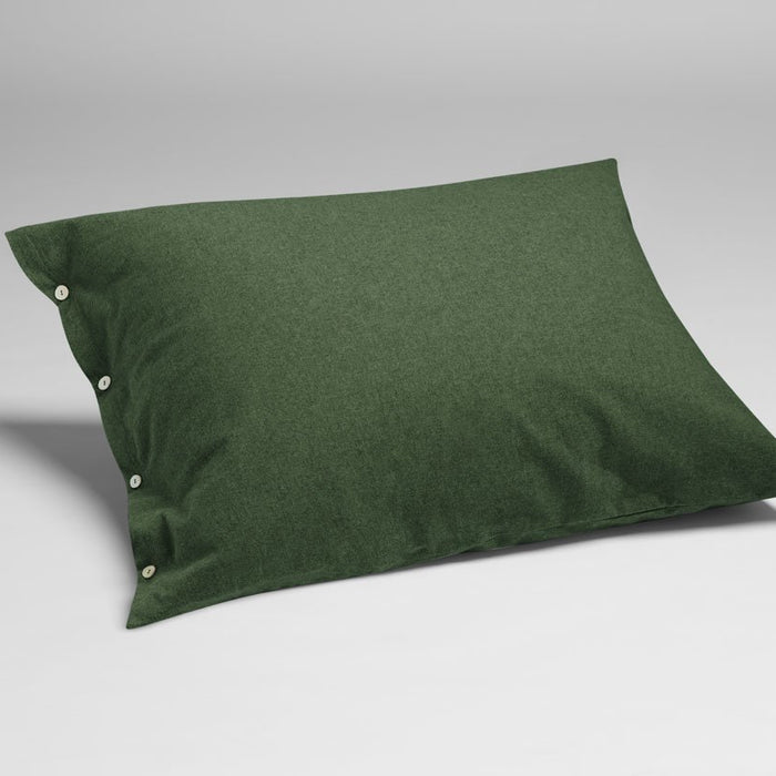 Yumeko kussensloop velvet flanel moss green 50x60