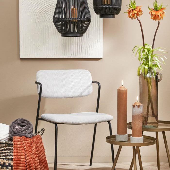 Mica Decorations Sitia Glazen Fles - H45 x Ø17 cm - Taupe