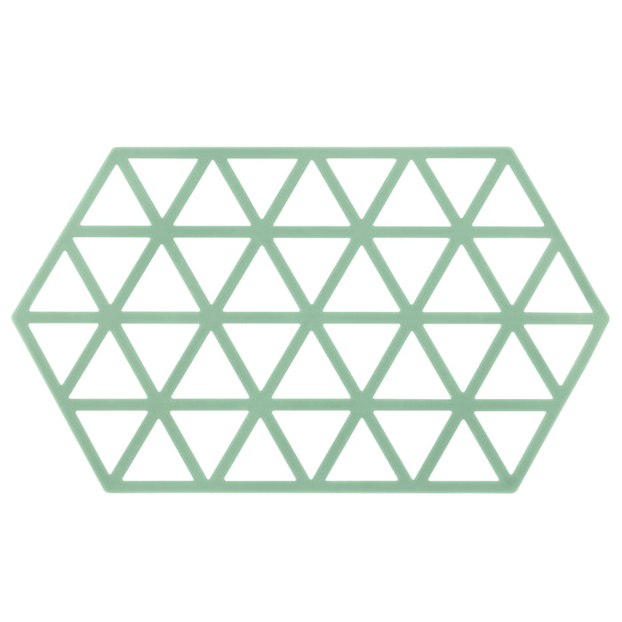 Krumble Siliconen pannenonderzetter Hexagon lang - Groen - Set van 4