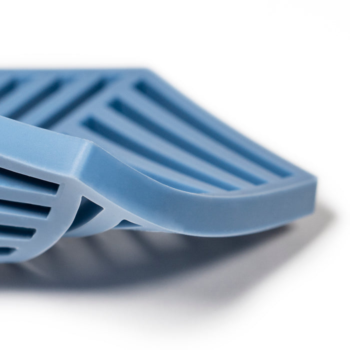 Krumble Pannenonderzetter Hexagon - Blauw - Set van 2