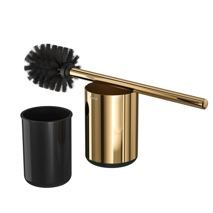 Tiger Cooper Toiletborstel met Houder - Zwart/Goud