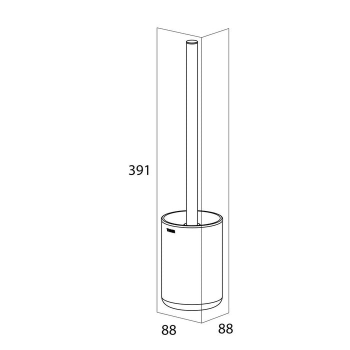 Tiger Cooper Toiletborstel met Houder - Zwart/Goud