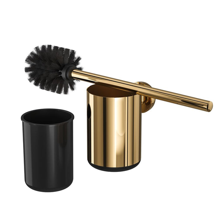 Tiger Cooper Toiletborstel met Muurhouder - Zwart/Goud