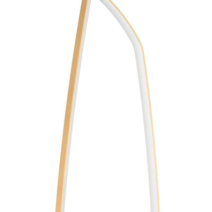 EGLO Vallerosa Vloerlamp - LED - 128,5 cm - Goud|Wit - Staal