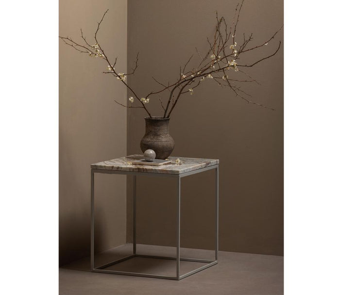 WOOOD Bijzettafel Mellow - Marmer - Mist