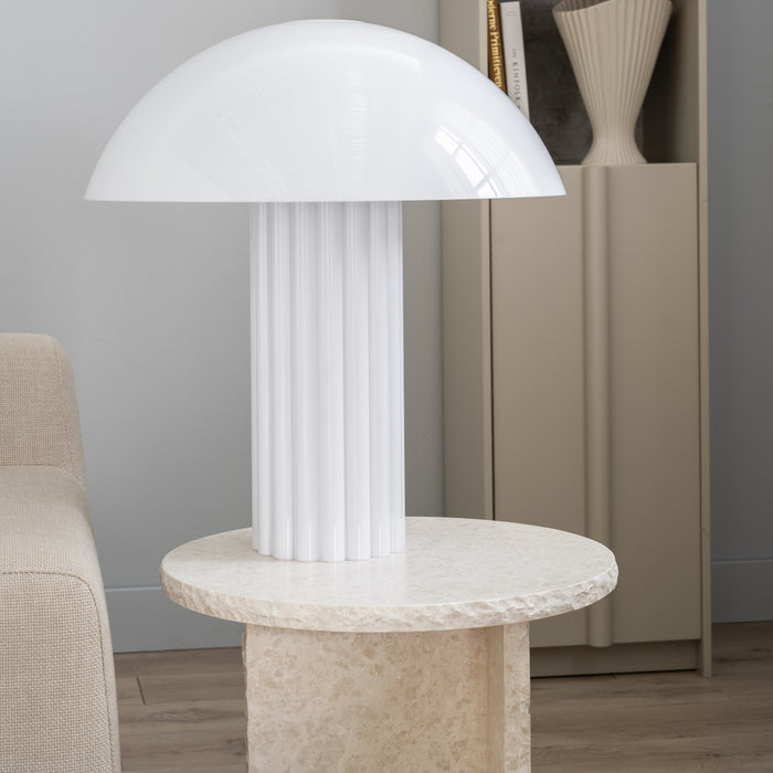 HKliving Cupola Tafellamp - Opal White