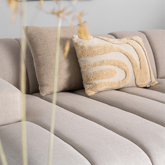 by fonQ Cloud Hoekbank met Chaise Longue Links - Beige