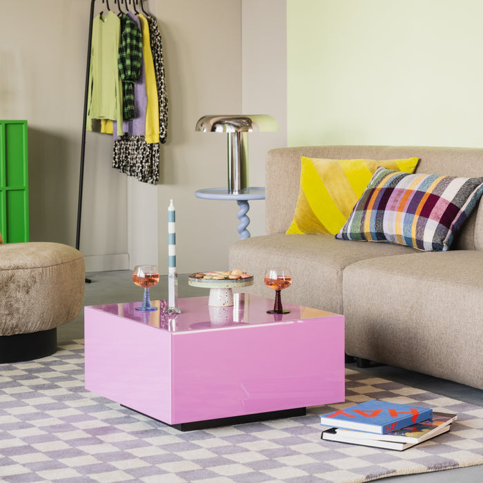 by fonQ Check Vloerkleed 170 x 240 cm - Paars