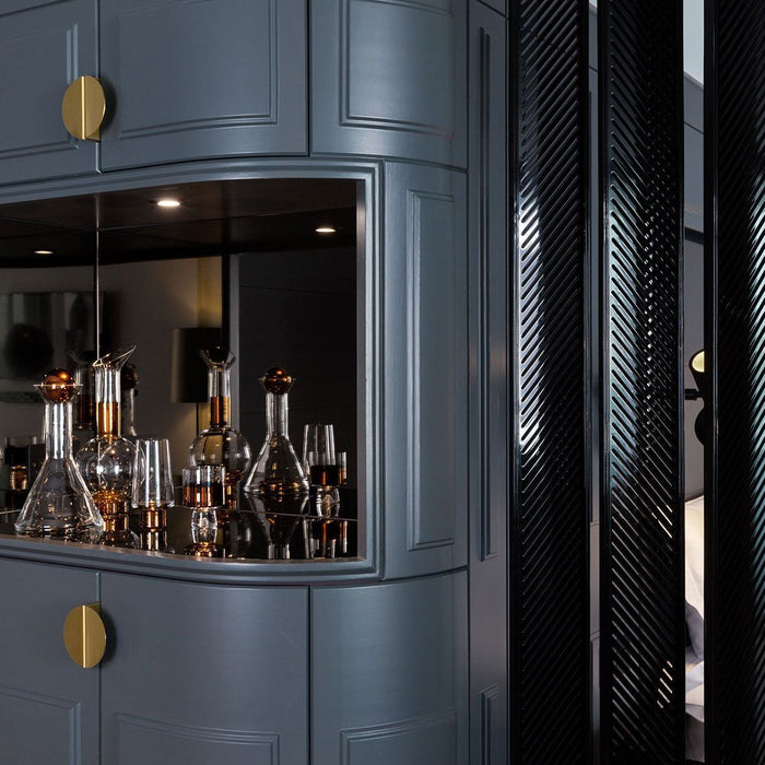 Tank Champagne glas set van 2 Koper