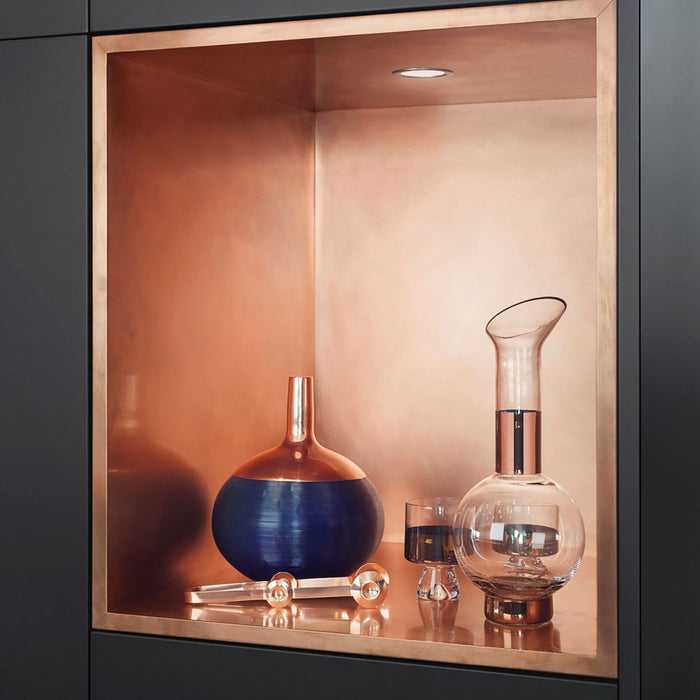 Tank Champagne glas set van 2 Koper