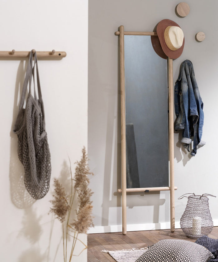 Rowico Home Milford Staande Eikenhouten Spiegel Naturel - 180 x 52 cm