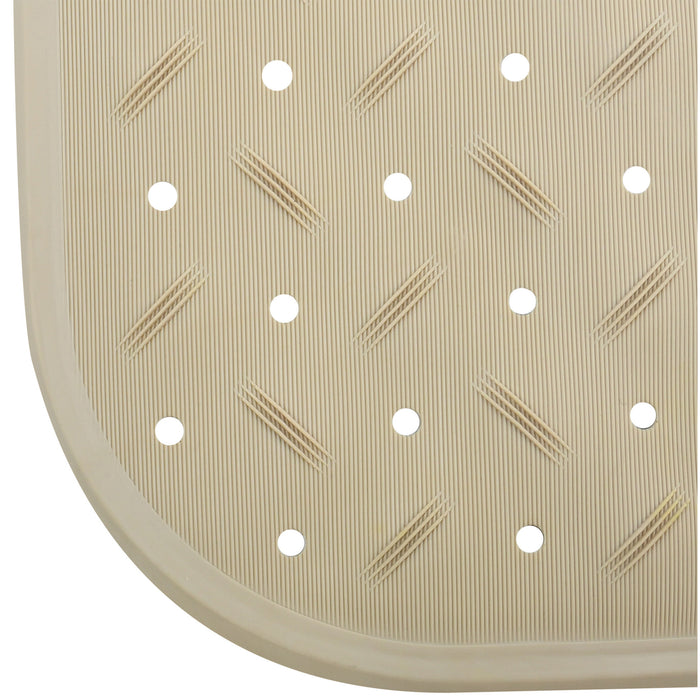 MSV Douche|bad anti-slip mat badkamer - rubber - beige - 54 x 54 cm