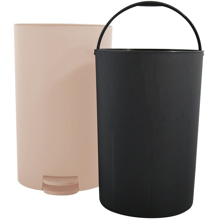 MSV badkamer|toilet pedaalemmer - beige - 3L - 15 x 27cm