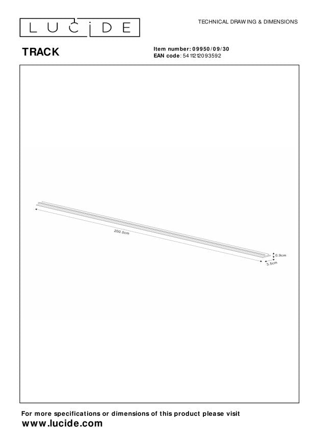 Lucide TRACK Railverlichting - Zwart