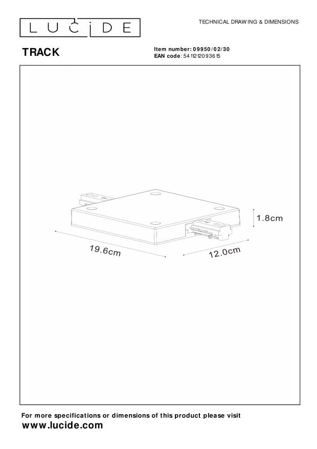 Lucide TRACK Railverlichting - Zwart