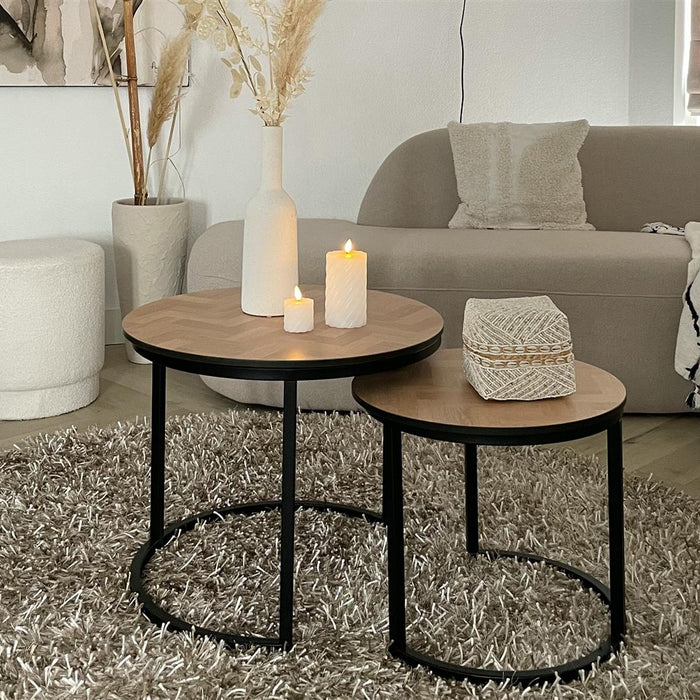 MaximaVida ronde salontafel set Copenhagen 58 en 45 cm