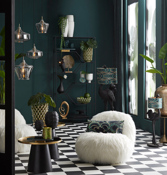 Light & Living Salontafel Popeta - Antiek Brons|Zwart - Ø60cm