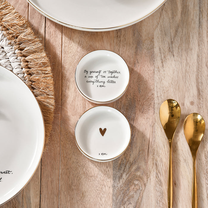 Riviera Maison theeschaaltjes, Theezakjeshouder met tekst - Sweet Poem