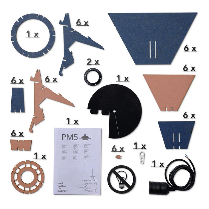 Van Tjalle en Jasper PM5 hanglamp - Blue |Pink