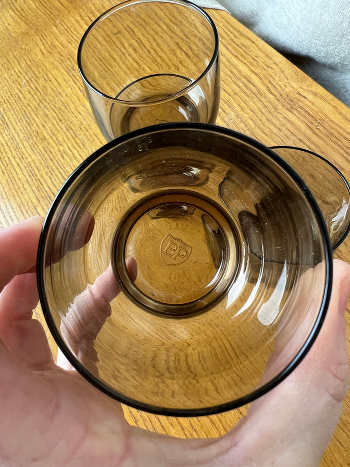 Reliving Vintage Rookglas Water Glazen Luminarc|Bp Set Van 4