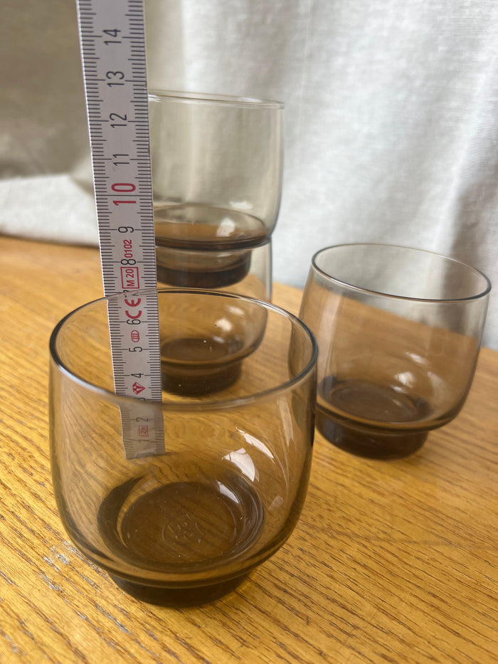 Reliving Vintage Rookglas Water Glazen Luminarc|Bp Set Van 4