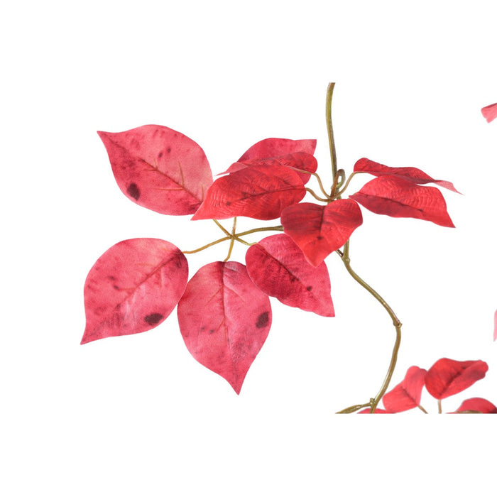 PTMD Leaves Kunsttak - 110x38x182 cm - PE - Rood