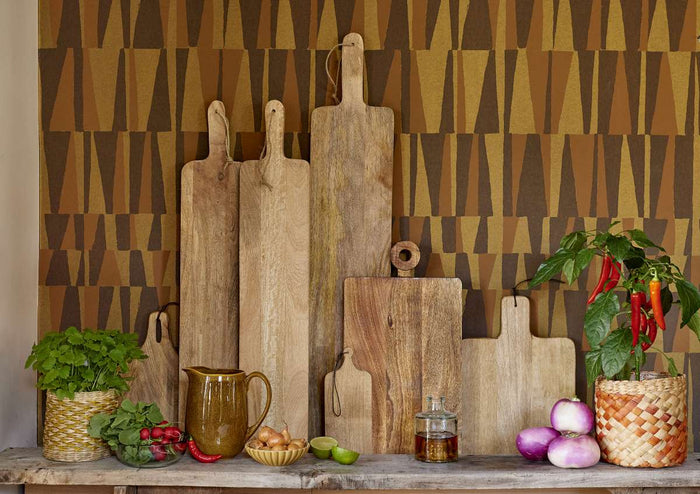 Mica Decorations Tabo Karaf - 10x10x16 cm - Steen - Geel