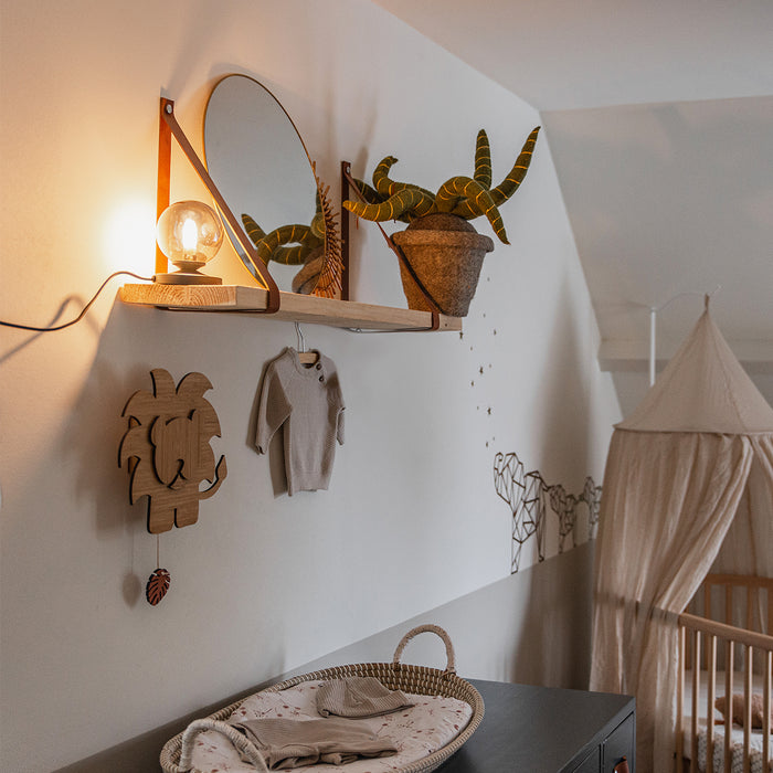 QAZQA Moderne tafellamp zwart met smoke glas - Athens