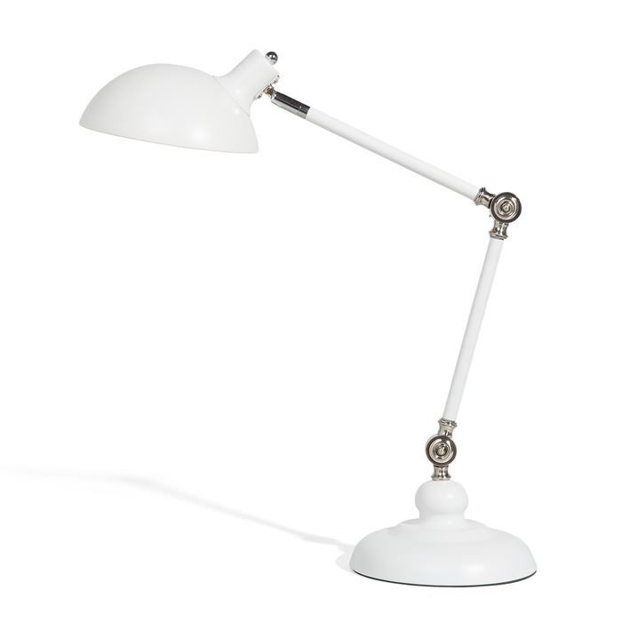 Beliani - MERAMEC - Bureaulamp - Wit - Metaal