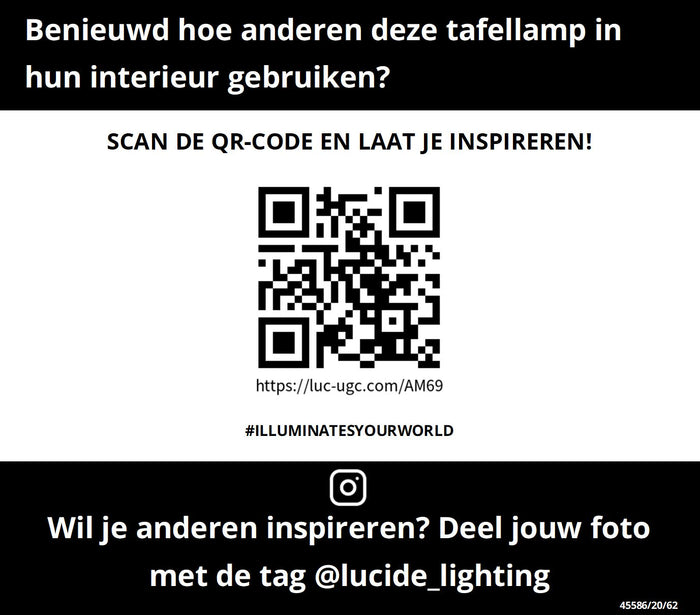 Lucide Maloto Tafellamp - Amber